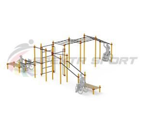 Купить Спортивный комплекс для инвалидов-колясочников WRK-D23_76mm в Санкт-Петербурге 