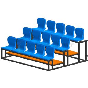 Купить Трибуна мобильная 3 ряда сиденья пластиковые на 15 мест в Санкт-Петербурге 
