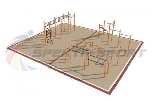 Купить Площадка уличная для воркаут Дворовая 5_76mm в Санкт-Петербурге 