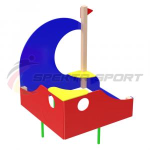Купить Песочница Кораблик мини с парусом ИО 518 в Санкт-Петербурге 